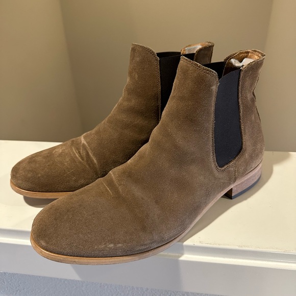 SHOE THE BEAR - Dev Chelsea Boot, Men’s Size 12, Tan Suede - Picture 2 of 15